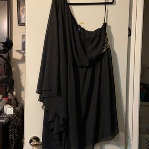 One arm dress with beading